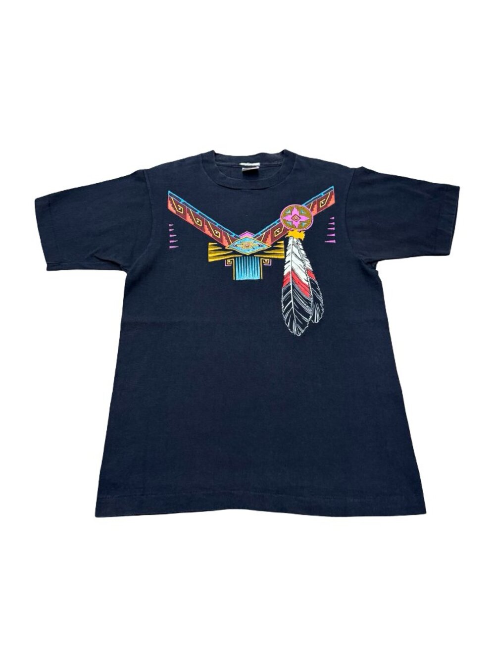 Vintage 1990s Southwestern Native American Graphic Single Stitch T Shirt USA